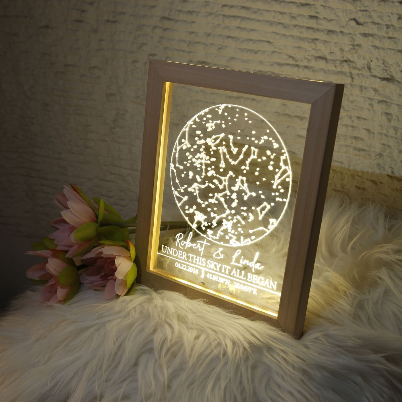 Personalized Star Map Custom Night Sky Lamp