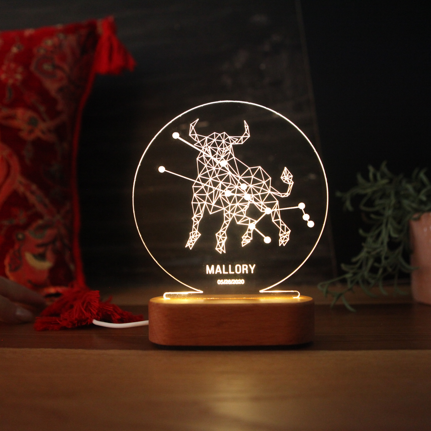 Zodiac Horoscope Night Lamp - Astrology Gift