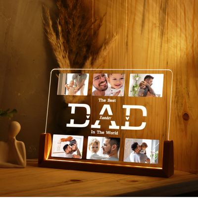 Personalized Dad Photo Night Lamp