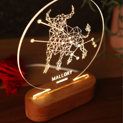 Zodiac Horoscope Night Lamp - Astrology Gift