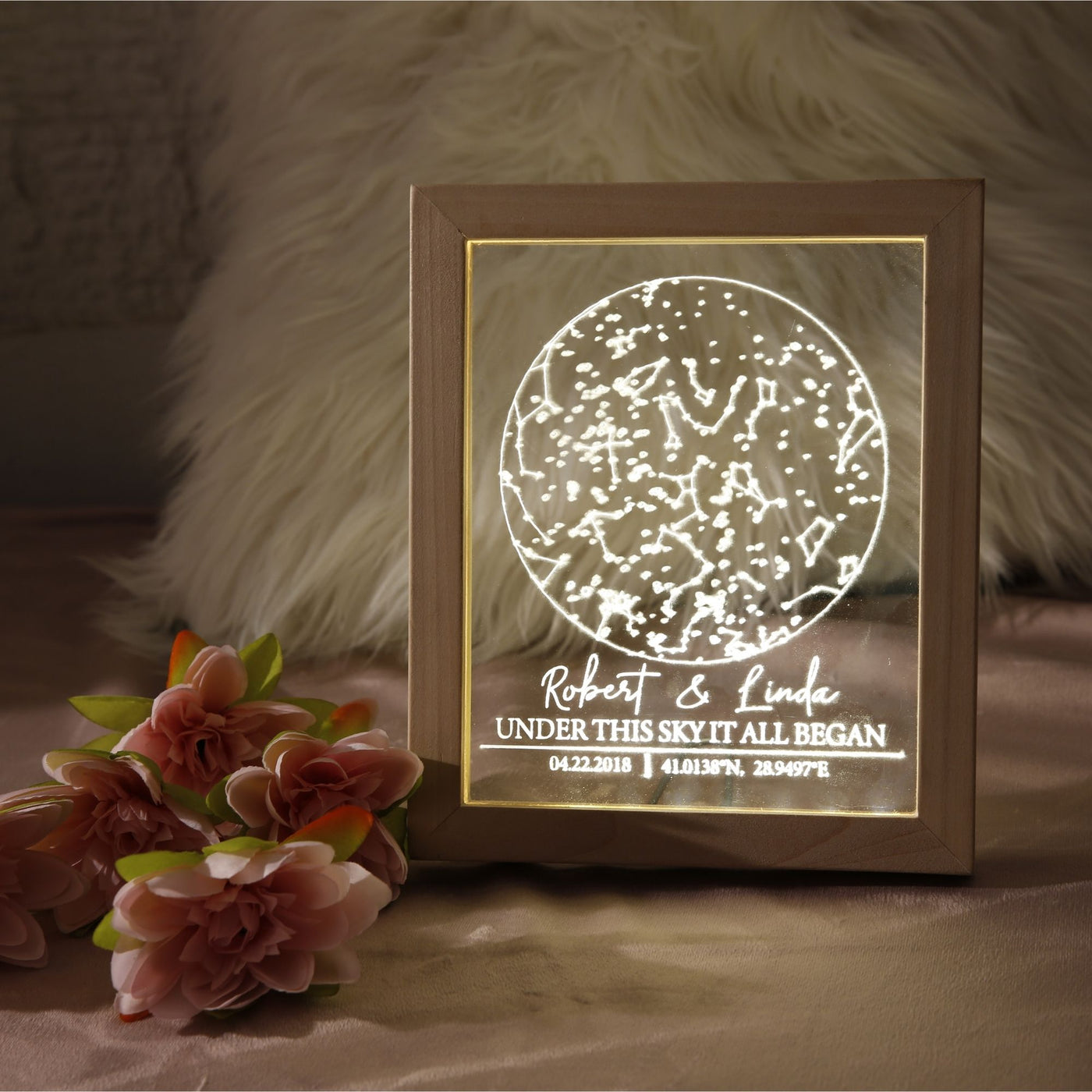 Personalized Star Map Custom Night Sky Lamp