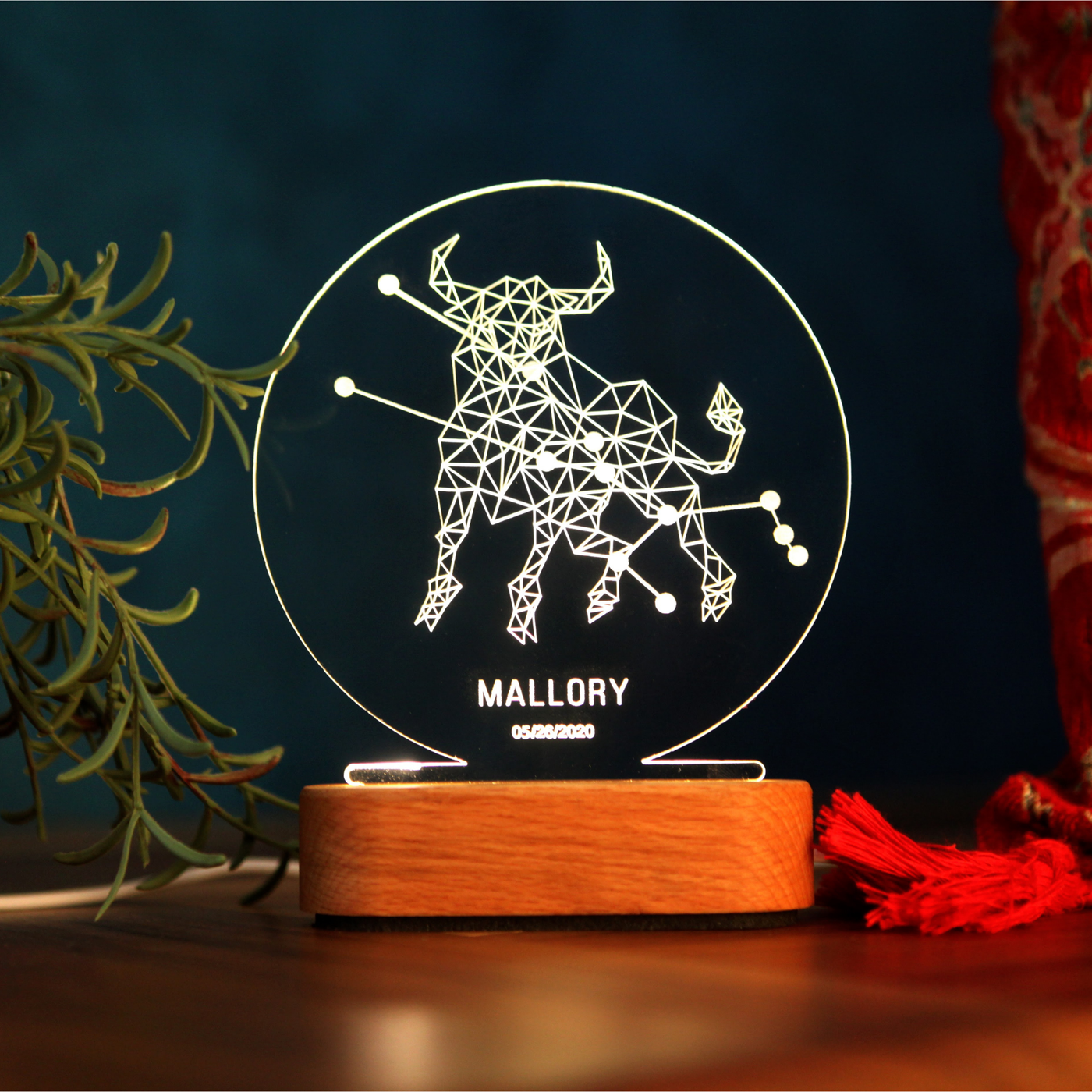 Zodiac Horoscope Night Lamp - Astrology Gift