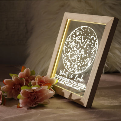 Personalized Star Map Custom Night Sky Lamp