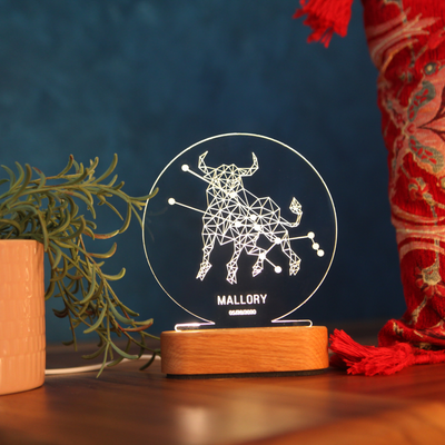 Zodiac Horoscope Night Lamp - Astrology Gift