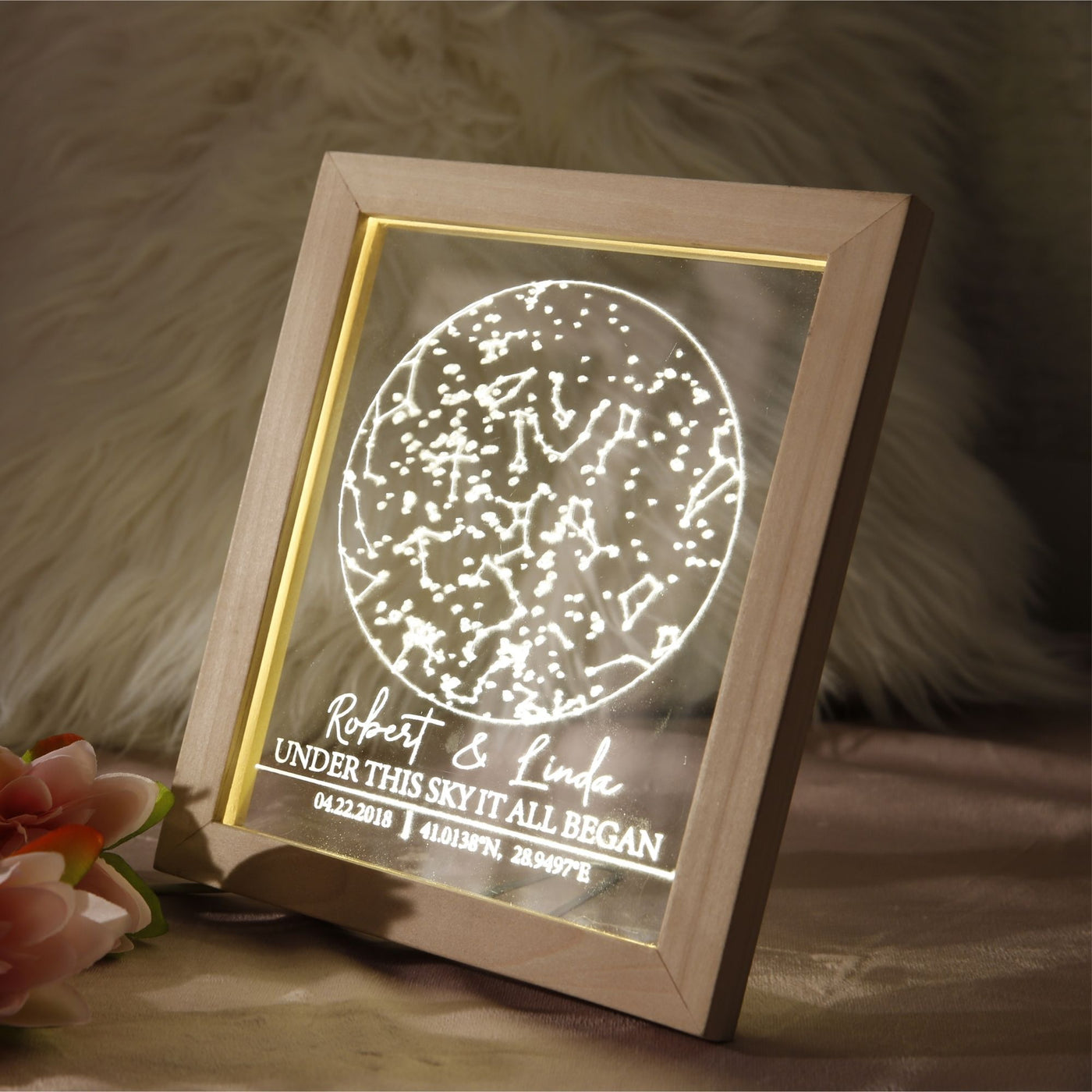 Personalized Star Map Custom Night Sky Lamp