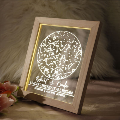 Personalized Star Map Custom Night Sky Lamp