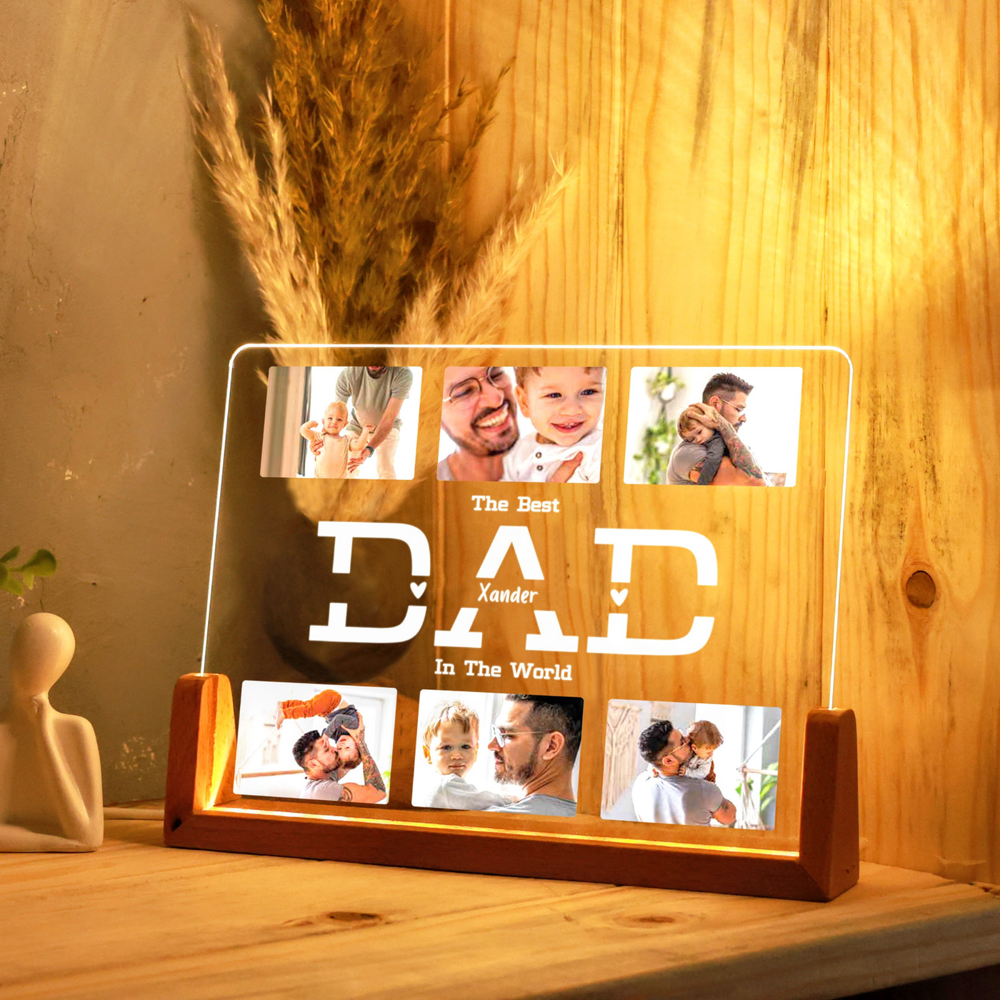 Personalized Dad Photo Night Lamp