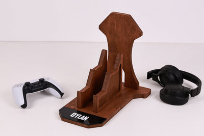 Personalizable PS5 and Xbox Controller and Headset Stand