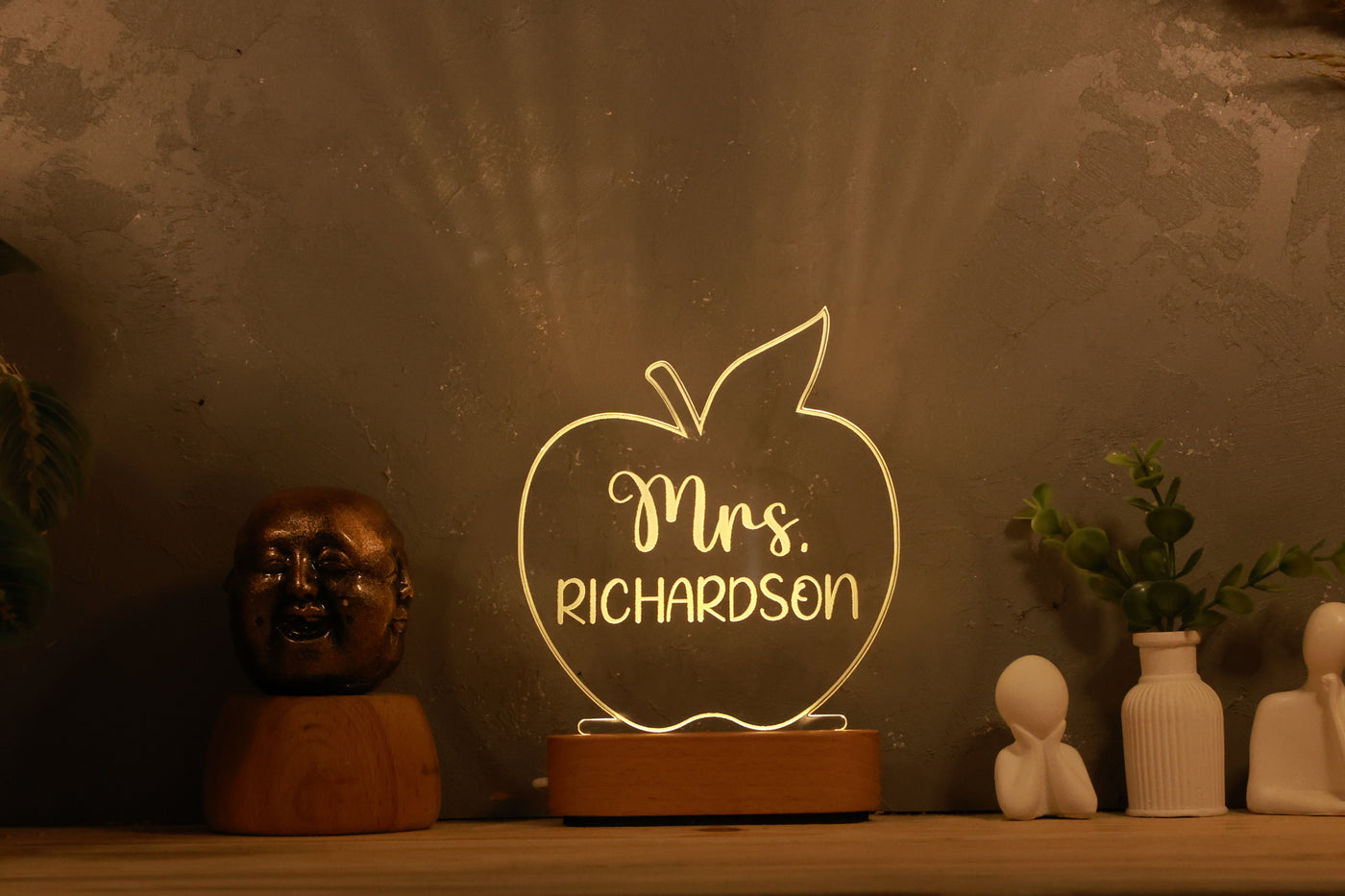 Personalized Teacher Appreciation Gift-| Apple Shape