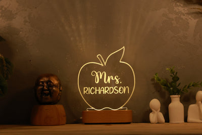 Personalized Teacher Night Light – Custom Classroom Decor