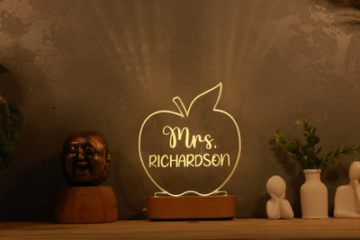 Personalized Teacher Appreciation Gift-| Apple Shape
