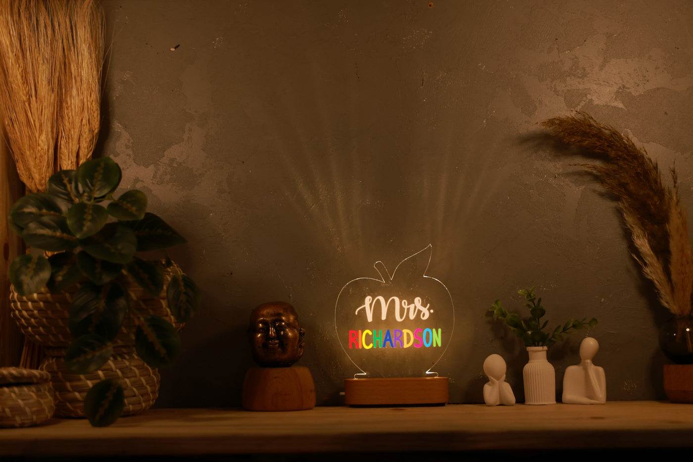 Personalized Teacher Night Light – Custom Classroom Decor