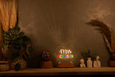 Personalized Teacher Night Light – Custom Classroom Decor