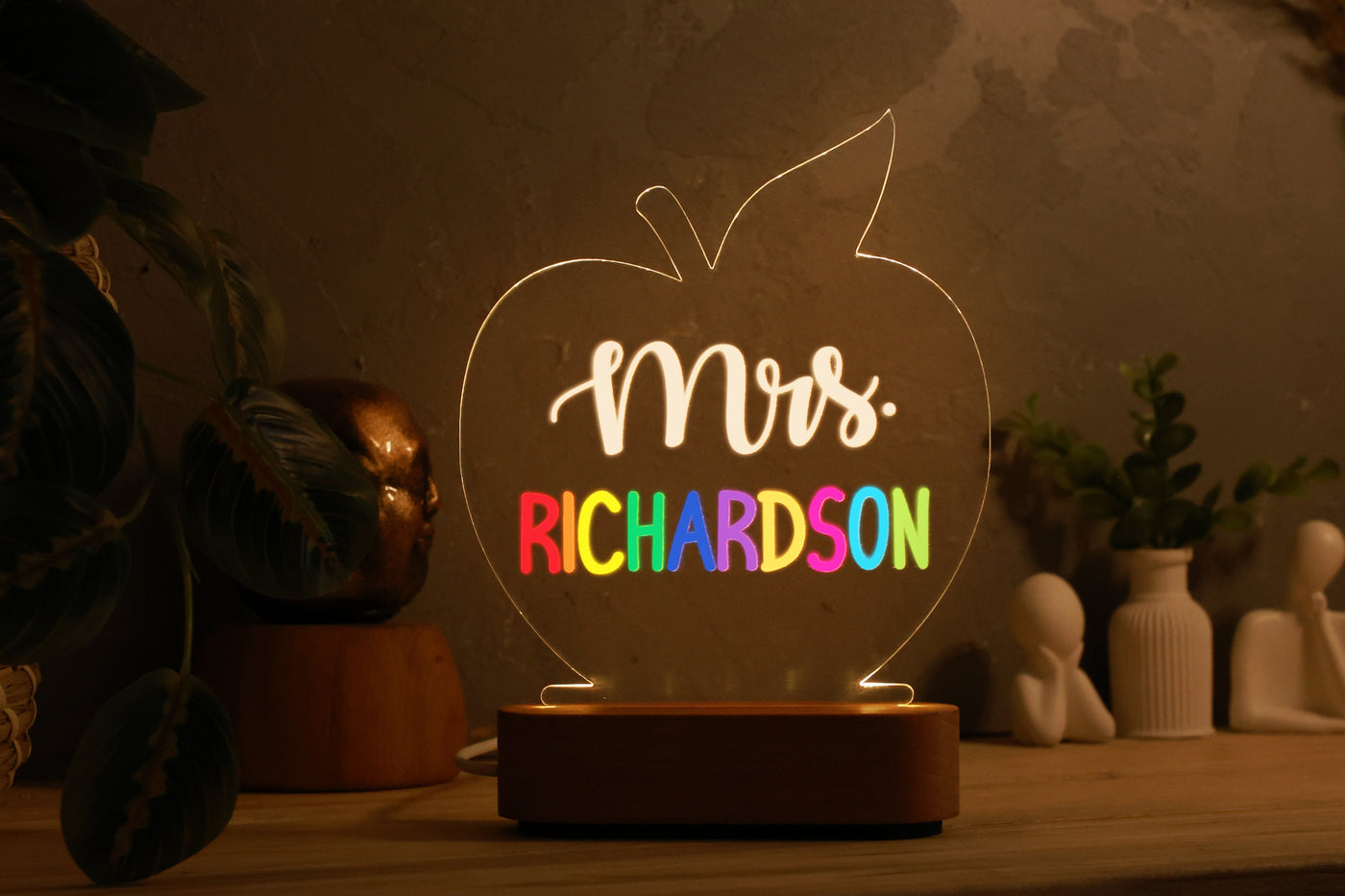 Personalized Teacher Night Light – Custom Classroom Decor