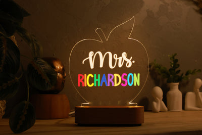 Personalized Teacher Appreciation Gift-| Apple Shape