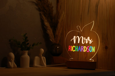 Personalized Teacher Appreciation Gift-| Apple Shape