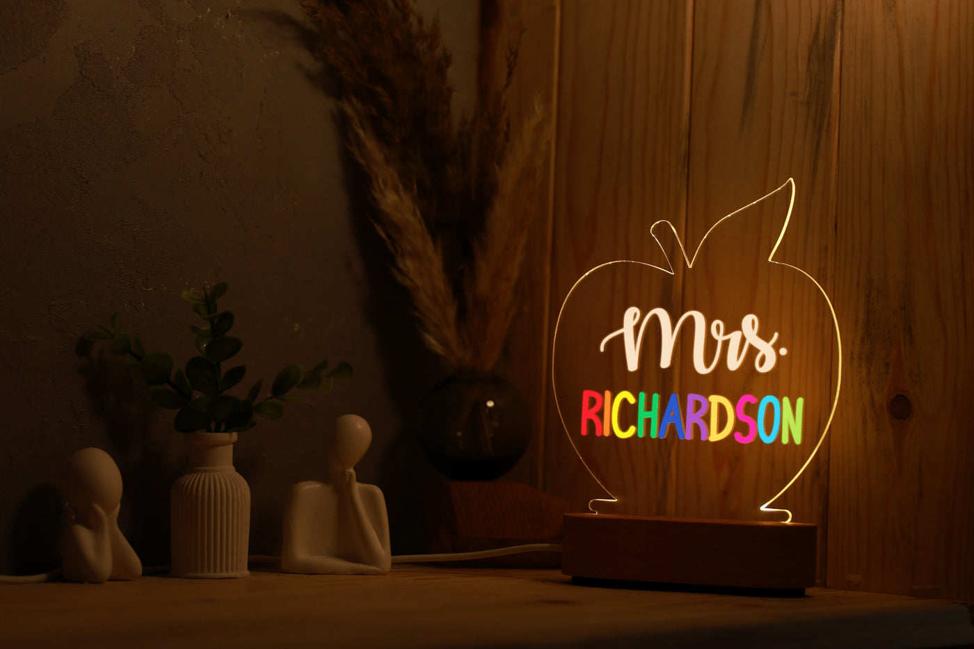 Personalized Teacher Night Light – Custom Classroom Decor