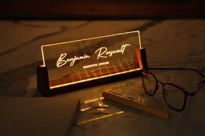 Personalized Desk Nameplate – Office Decor