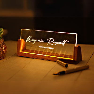 Personalized Desk Name Plate - Office Decor