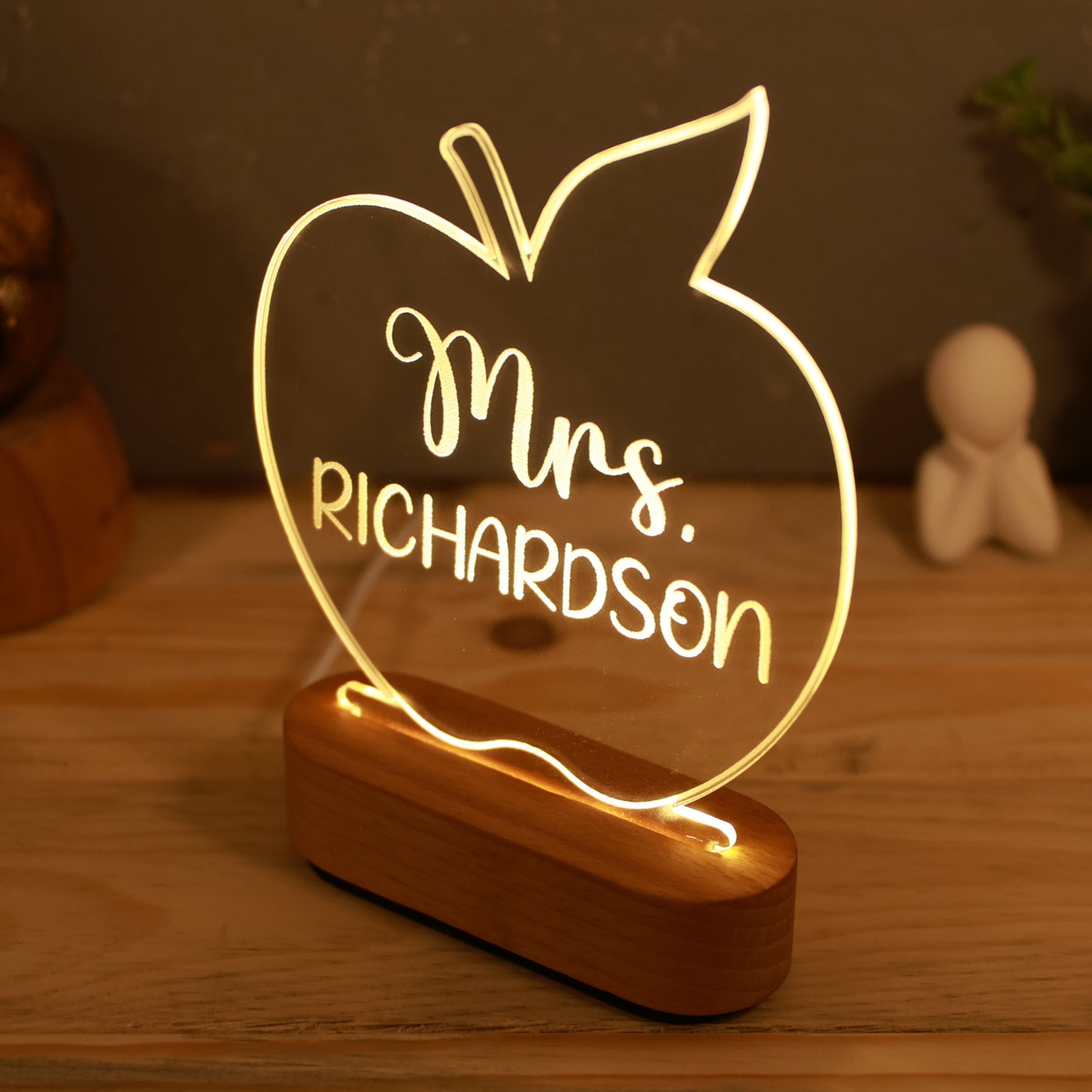 Personalized Teacher Appreciation Gift-| Apple Shape