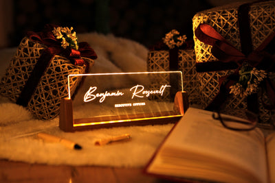 Personalized Desk Nameplate – Office Decor