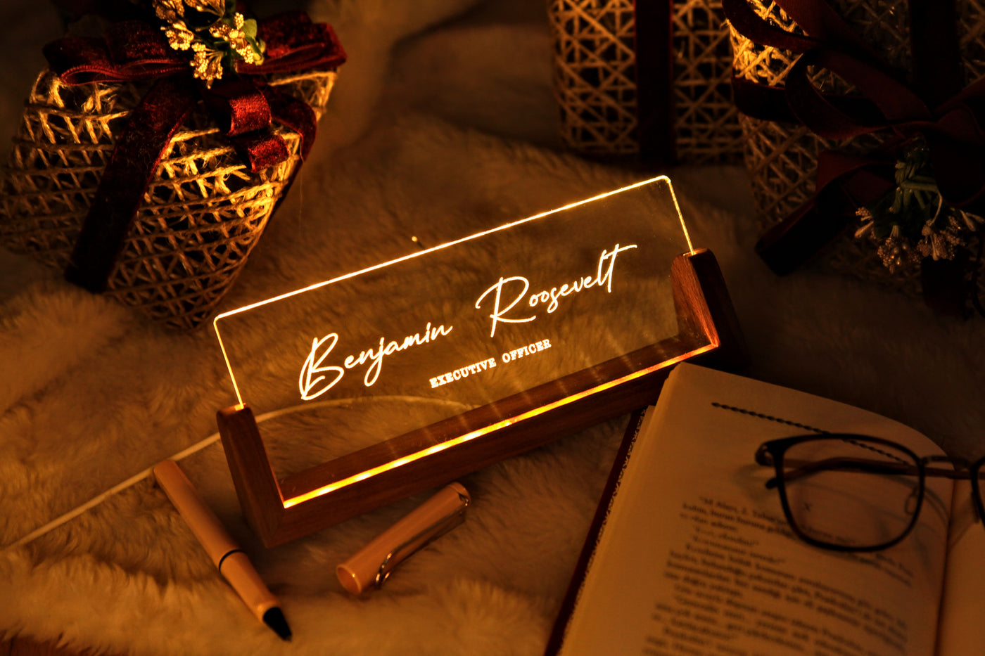 Personalized Desk Nameplate – Office Decor