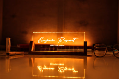 Personalized Desk Nameplate – Office Decor
